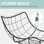 YITAHOME Oversized Rocking Papasan Chair, Wide Rocking Chair, Comfy Indoor and - Image 6