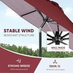 Tempera Patio Market Outdoor Table Umbrella - Image 5