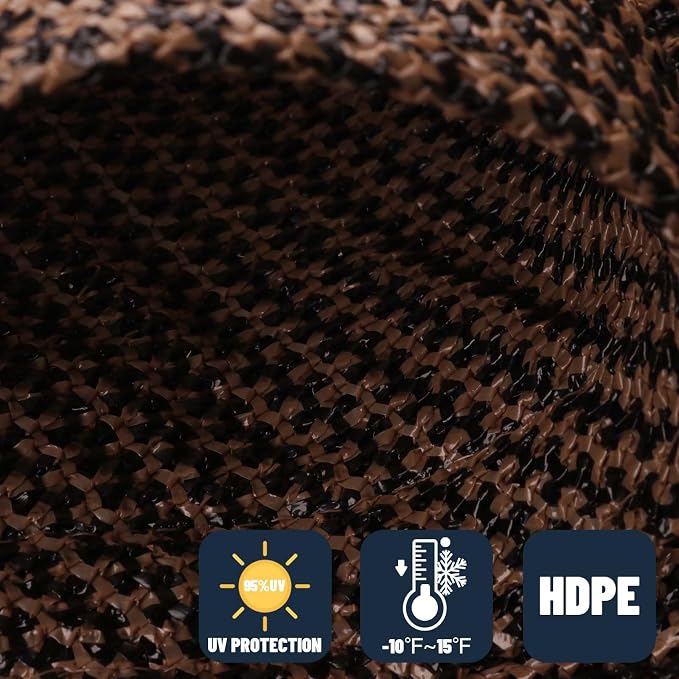 SUNNY GUARD Custom Size 16'x24'x24' Triangle Brown UV Block Sunshade - Image 4