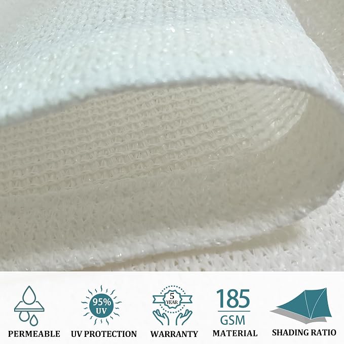 Shade&Beyond Custom Sun Shade Sail 9'x12RectangleSun Sail Shades Patio UV Block - Image 3