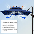 9' X 12' Cantilever Patio Outdoor Umbrella - Image 7