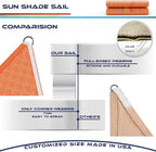Windscreen4less 4' x 4' x 4' Sun Shade Sail Triangle Outdoor Canopy Cover UV - Image 8