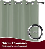 Grommet Outdoor Curtains for Patio Waterproof 8 Pcs 54x108 In Sage Green | - Image 2