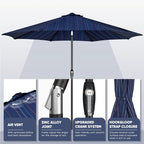 Tempera Patio Market Outdoor Table Umbrella - Image 4
