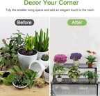 2-Tier Metal Plant Stand, Heavy Duty Flower Pot Holder Rack | 2-tier design - Image 4