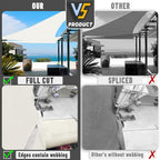 LOVE STORY Custom Size 8' x 10' x 12.8' Sun Shade Sail, Butter Cream | HDPE - Image 7