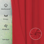 Easy-Going Outdoor Curtains for Patio 1 Panel, 150x84 inch, Weatherproof - Image 6