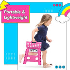 Delxo Folding Step Stool 13 Inch, 300 Lbs Step Stool - Image 3