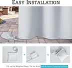 RYB HOME Extra Wide Outdoor Curtains - Image 5