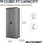 Suncast Tall Storage Cabinet for Garage Organization - Image 3