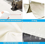Retractable Waterproof Wave Awning Cover 8' x 15' - Image 3