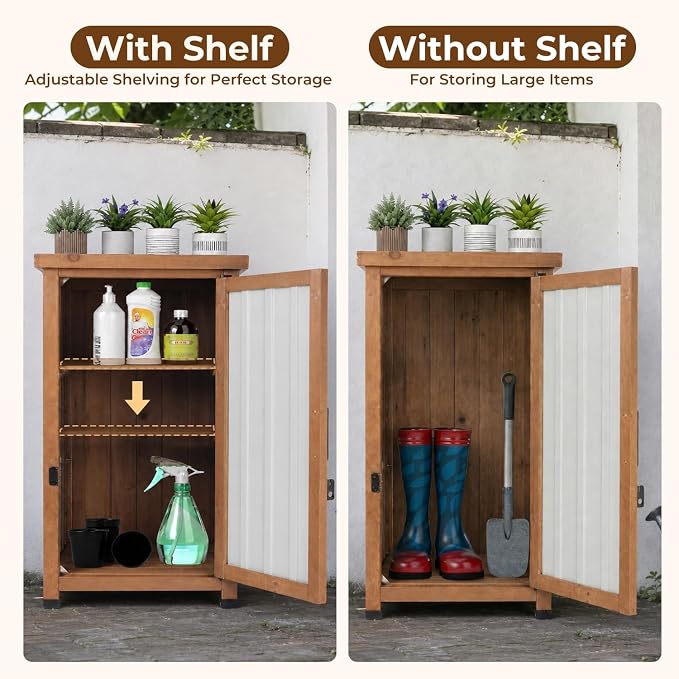 PetsCosset Small Outdoor Storage Cabinet Waterproof - Image 2