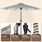Tempera Patio Market Outdoor Table Umbrella - Image 3