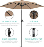 Best Choice Products 7.5ft Heavy-Duty Round Outdoor Market Table Patio Umbrella - Image 5