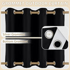 HDCAXKJ Waterproof Outdoor Curtains - Image 3