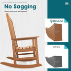 THOEOE Outdoor Rocking Chairs Set of 8, Oversized Patio Rocking Chair | HDPE - Image 6