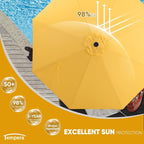 Tempera Patio Market Outdoor Table Umbrella - Image 2