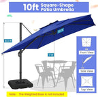 Hoteel Outdoor Patio Umbrella - 10ft Cantilever Umbrella - Image 3