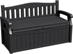 Greesum 80 Gallon Outdoor Storage Bench Deck Box, Waterproof UV Resistant by BuynowfromGreesum