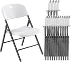 Nazhura 350 Weight Limit Heavy Duty Plastic Folding Chair by NazhuraGoodCompanionAtHome
