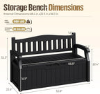 80-Gallon Outdoor Storage Bench - Image 3