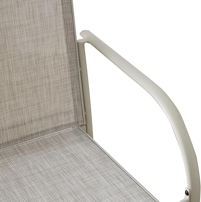 Stackable Patio Chairs Set of 6, Outdoor Dining Chairs - Image 6