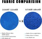 SUNNY GUARD 12' x 12' x 12' Triangle Shade Sail 95% UV Block Outdoor Canopy | - Image 4