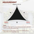Shade&Beyond Custom Sun Shade Sail 7'x9'x11.4' Triangle Black Sun Sail Shades - Image 6