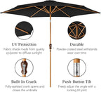 Best Choice Products 10ft Market Umbrella, Outdoor Sun Shade - Image 6