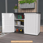 Patiowell 26 Cu.ft Plastic Outdoor Storage Cabinet, Lockable Waterproof - Image 3