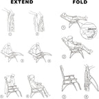 Colegence Oversized Padded Zero Gravity Chairs, 0-170° lock, removable side - Image 6