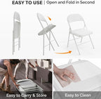 VINGLI 4 Pack Folding Chairs - Image 8