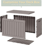 45 Gallon Outdoor Storage Box, All-Weather Deck Box - Image 7