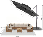 JZ-DZS Cantilever Patio Umbrella - Image 4