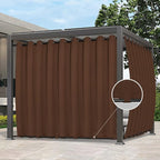 Easy-Going Outdoor Curtains for Patio 1 Panel, 150x108 inch, Weatherproof by Easy-Going