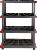 CX Craftsman 4-Tier Heavy Duty Plastic Storage Shelves, Garage Organization | - Image 4