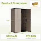 Devoko Outdoor Storage Cabinet 50 Cu Ft - Image 6