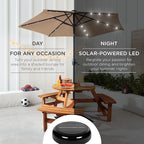 Best Choice Products 7.5ft Solar Umbrella LED Lighted Patio Umbrella, Table - Image 3
