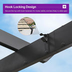 PURPLE LEAF Retractable Pergola 10' x 13' w/Double Canopy - Image 8