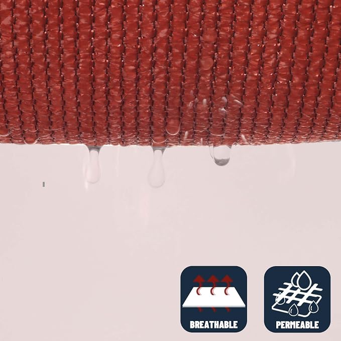 SUNNY GUARD Custom Size 10'x16' Terra Red Sun Shade Sail Rectangle UV Block - Image 5