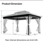 10' X 13' Waterproof Patio Gazebo - Image 2