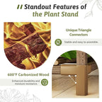 GENTINGBRO Plant Stand Indoor Outdoor 62.2“ Tall Plant Shelf Large Tiered - Image 4