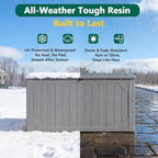 Outdoor Storage Box, 98 Gallon Deck Box, Outdoor Storage Bench, Waterproof - Image 4