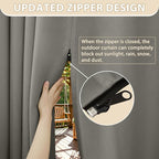 HDCAXKJ Waterproof Outdoor Curtains - Image 2