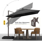 9x12 FT Cantilever Patio Umbrella, Large Rectangular Offset Outdoor Umbrella - Image 4