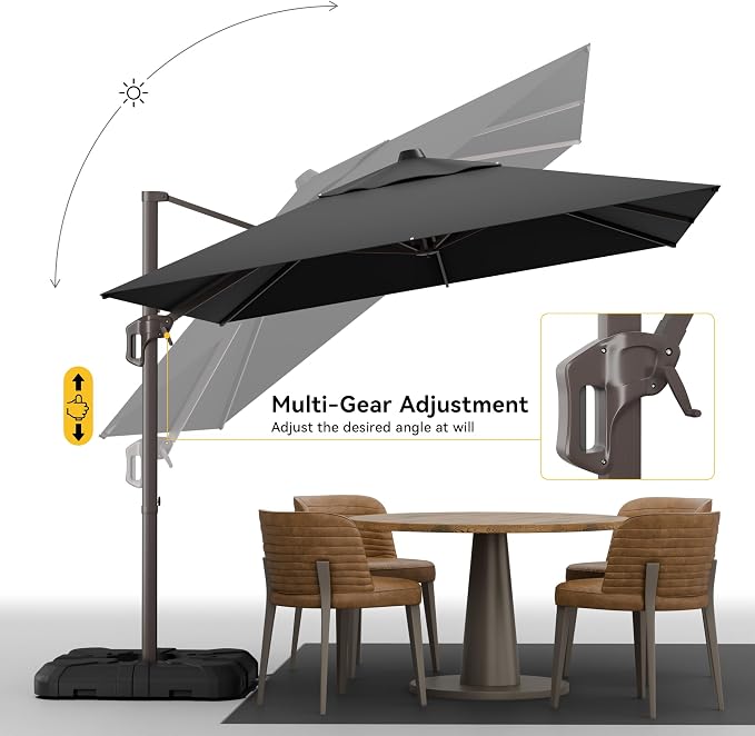 9x12 FT Cantilever Patio Umbrella - Image 3