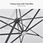 PURPLE LEAF Cantilever Umbrella - Image 4