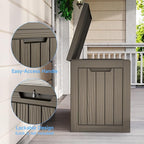 55 Gallon Outdoor Storage Box Waterproof, UV Resistant Resin Deck Box - Image 4