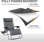 TIMBER RIDGE XXL Oversized Zero Gravity Chair, 500 lb - Image 6
