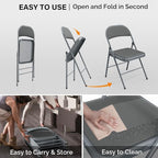 VINGLI 6 Pack Folding Chairs - Image 8
